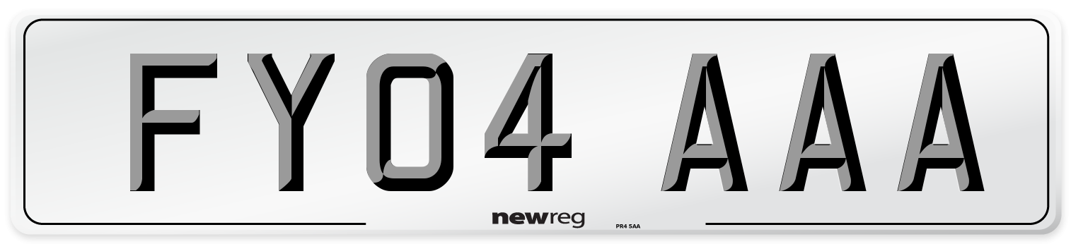 FY04 AAA Number Plate from New Reg